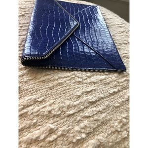 🔸 Blue Croc Rebecca Minkoff Envelope Clutch